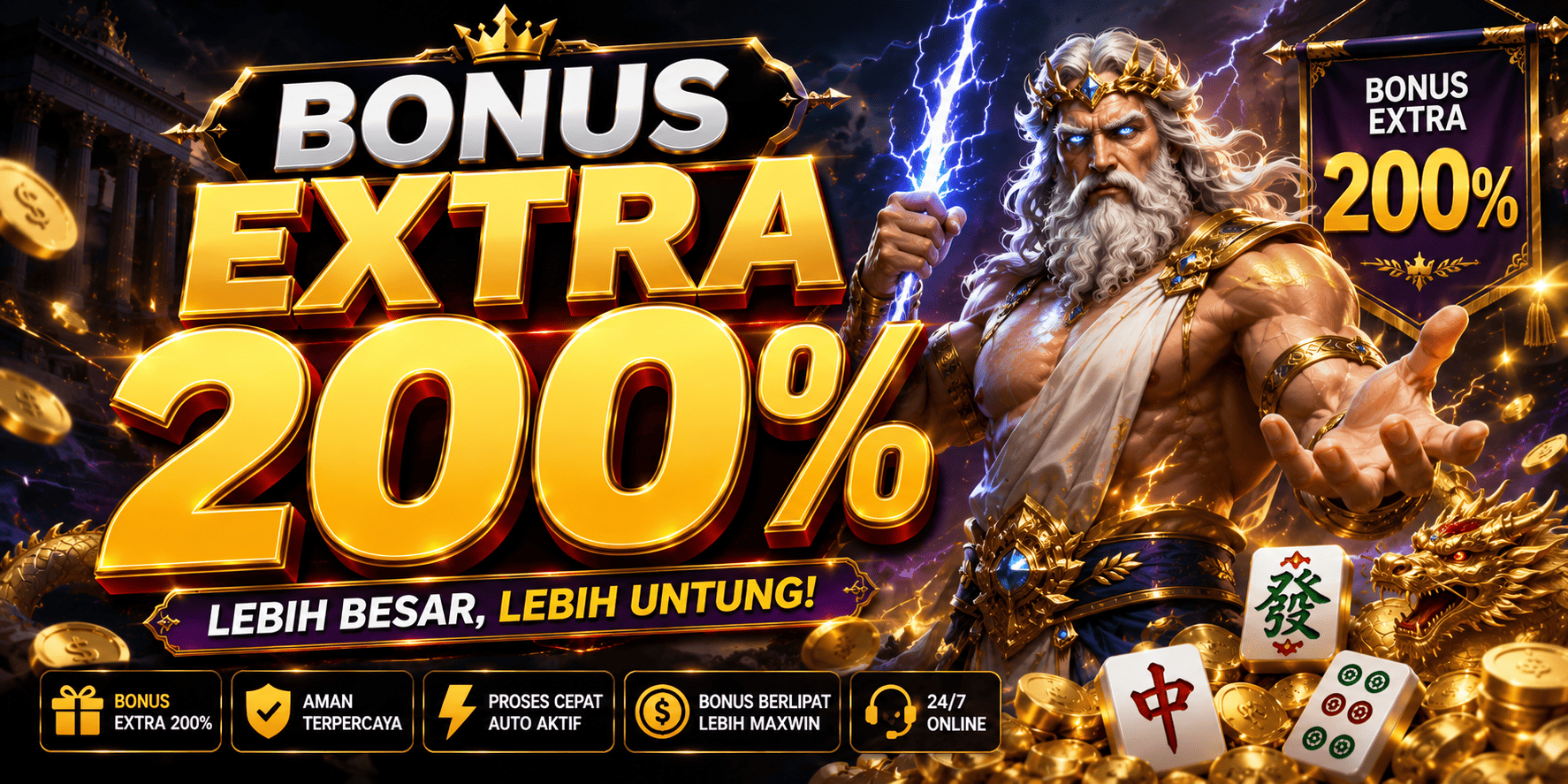 BONUS EXTRA 200%